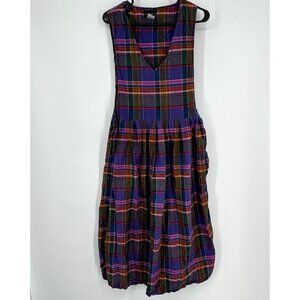 Fundamental Things Women's Vintage Dress‎ Size 14 Plaid Sleevless